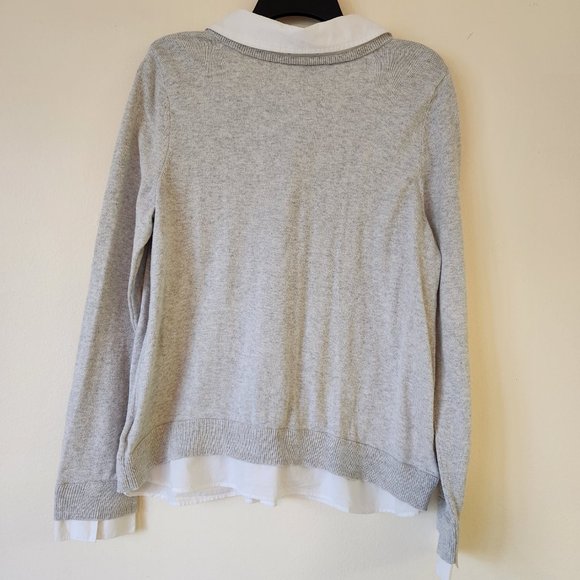 Grey Jones New York Ls Sweater Oxford Collar, Cuff, ShirtTails Large - Picture 5 of 12